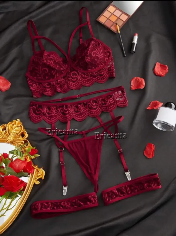 Erotic Sexy Lace Bra And Panty Set Underwear Transparent Bra Exotic Sets Sexy Thong Woman Porn Fancy Sensual Luxury Lingerie 1