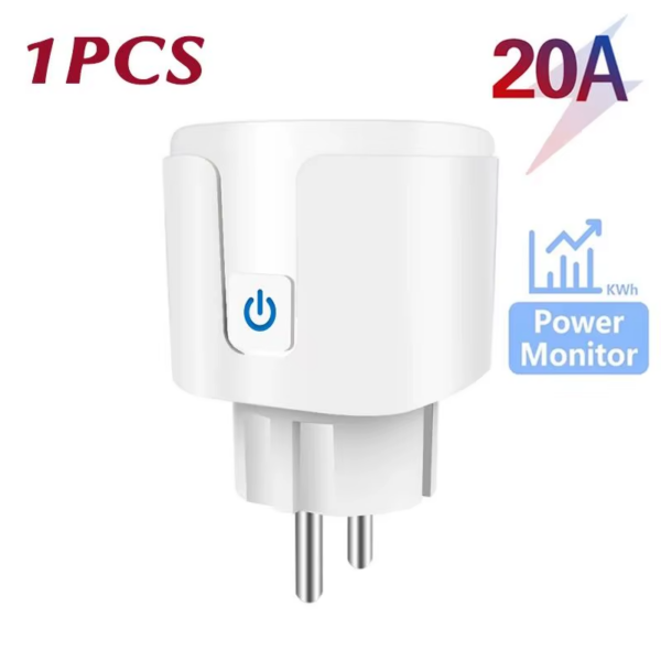 Tuya Smart Home Socket Wifi 20A EU Plug Outlet Remote Control Timer Power Monitor Support Voice Google Home Alexa - Image 7