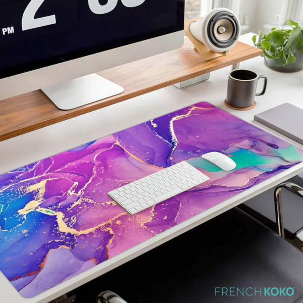 Das große, süße Marmor-Lous-Lila Wunder-Schutzschild für deinen Schreibtisch, das Laptop-Hüpfbrett und das Büro-Mausabenteuer! - Image 2