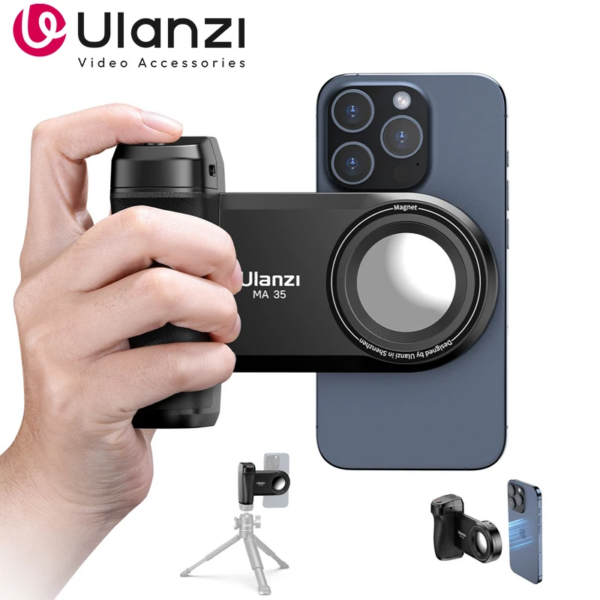 MA35 Phone Selfie Booster Handle Grip Bluetooth Photo Stabilizer Holder with Magsafe Shutter Release Iphone Mobile Stand - Image 2