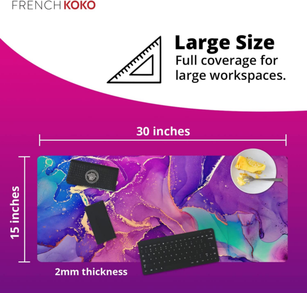 Das große, süße Marmor-Lous-Lila Wunder-Schutzschild für deinen Schreibtisch, das Laptop-Hüpfbrett und das Büro-Mausabenteuer! - Image 4