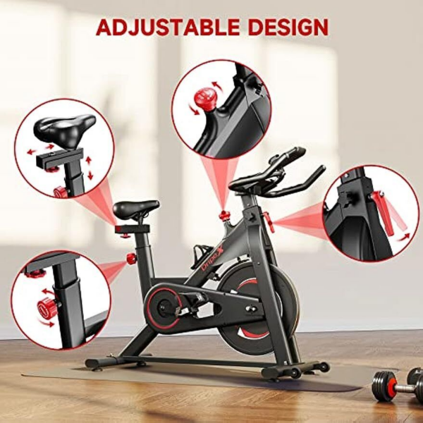Heimtrainer LCD Indoor Cycling Fitness Bike Fahrrad Trimmrad Hometrainer 150 Kg - Image 4