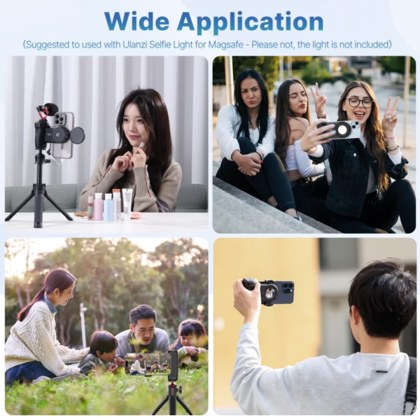 MA35 Phone Selfie Booster Handle Grip Bluetooth Photo Stabilizer Holder with Magsafe Shutter Release Iphone Mobile Stand - Image 7