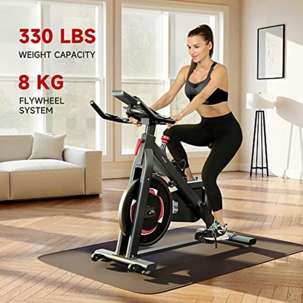 Heimtrainer LCD Indoor Cycling Fitness Bike Fahrrad Trimmrad Hometrainer 150 Kg - Image 2