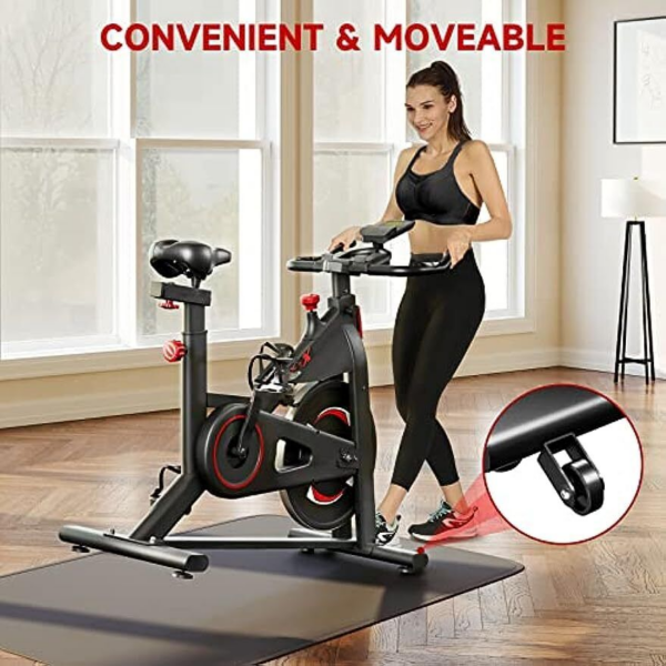Heimtrainer LCD Indoor Cycling Fitness Bike Fahrrad Trimmrad Hometrainer 150 Kg - Image 7